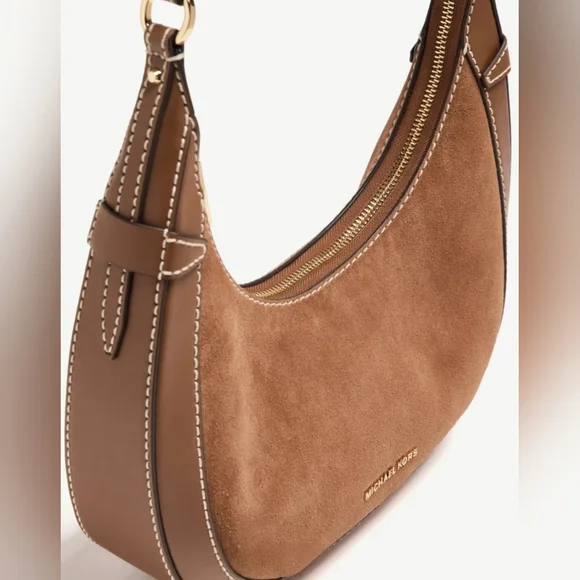 Michael Kors Brown Leather Preston Shoulder Bag NWOT - Picture 2 of 8